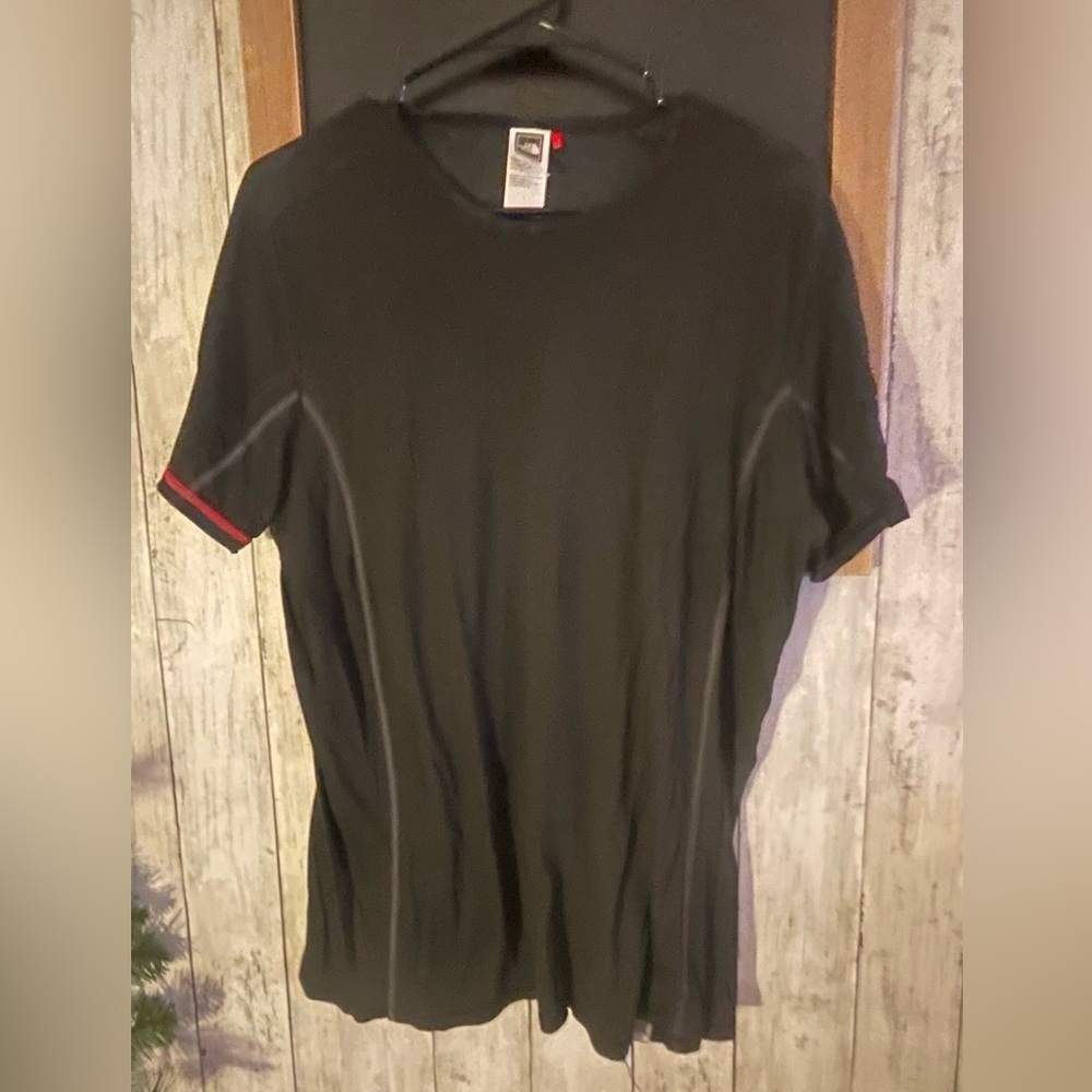 The North Face Shirt Mens XL Black Short Sleeve Crew Neck Running Thin